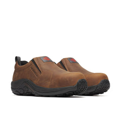 Men Jungle Moc Leather Hi-Vis Carbon Fiber Low Wide Width - Slip Ons