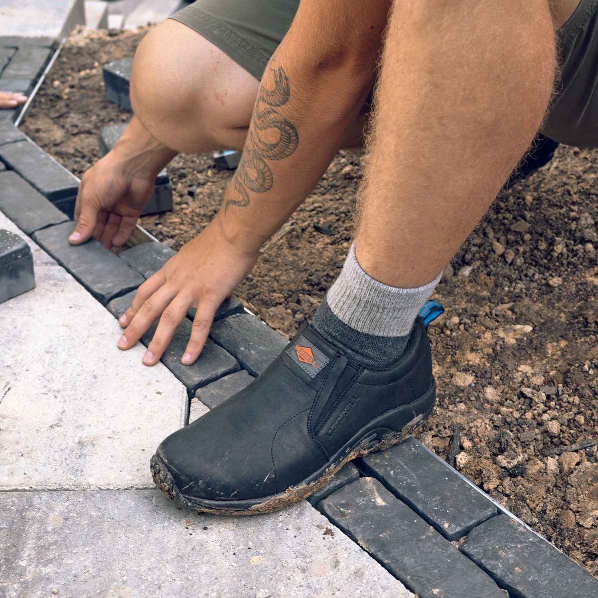 Mens Jungle Moc Leather SD+ Wide Safety Shoes
