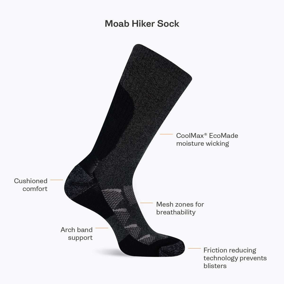 Moab Hiker Low Cut Sock - Socks